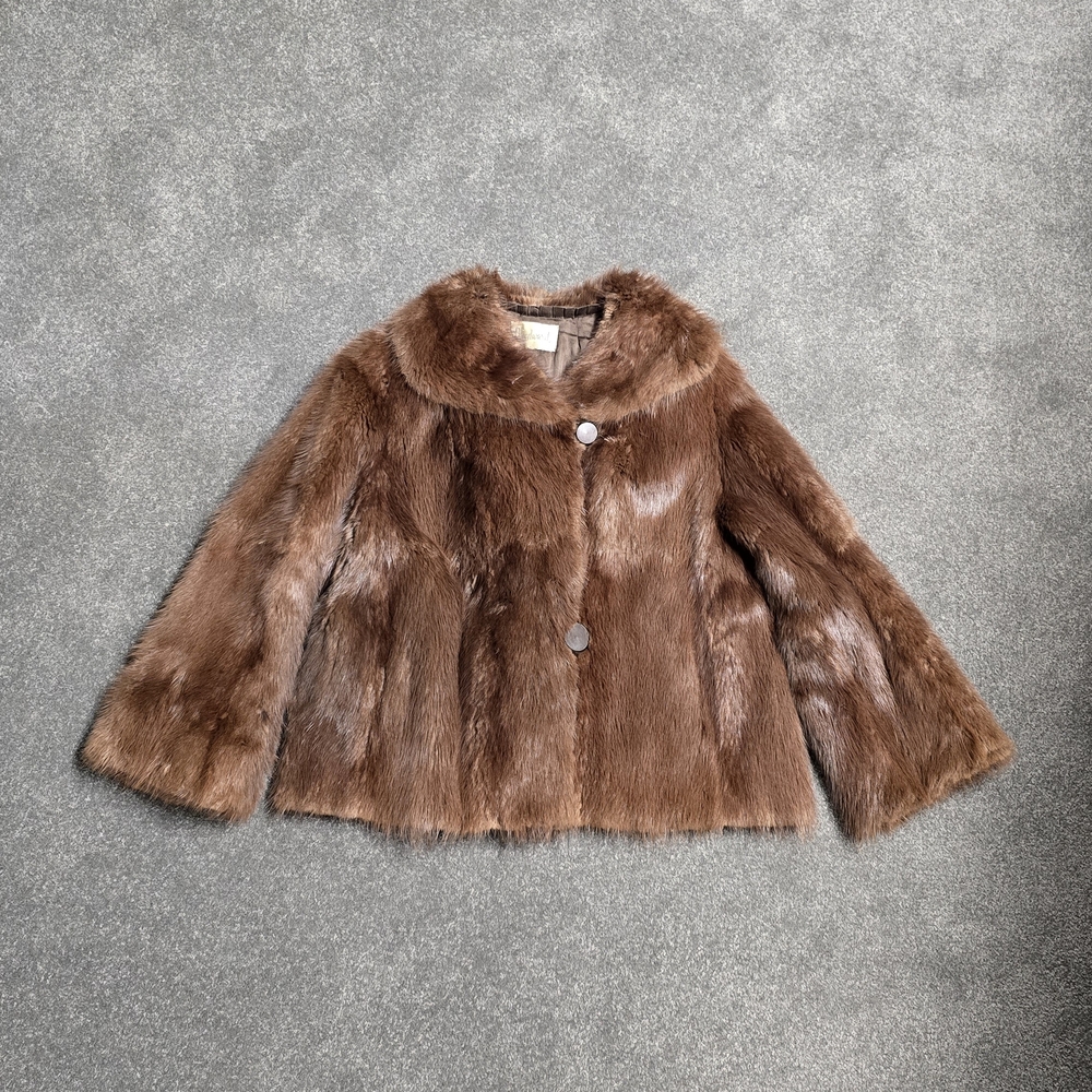 #28 Light Brown Male Mink Fur Coat #28